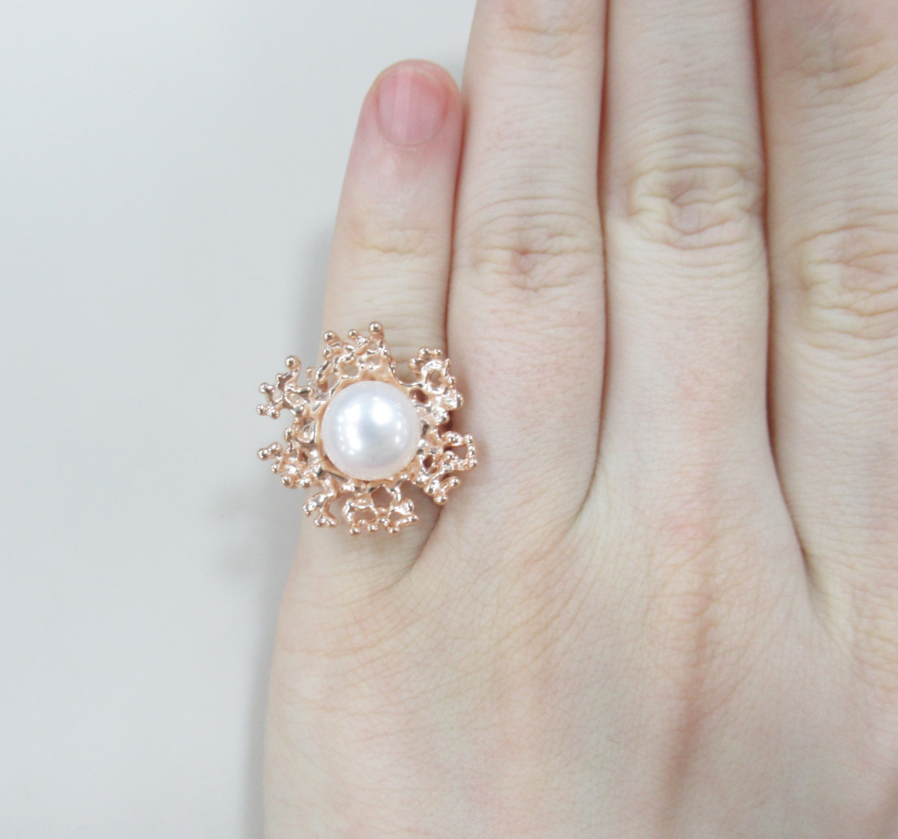 Серебряное кольцо с жемчугом